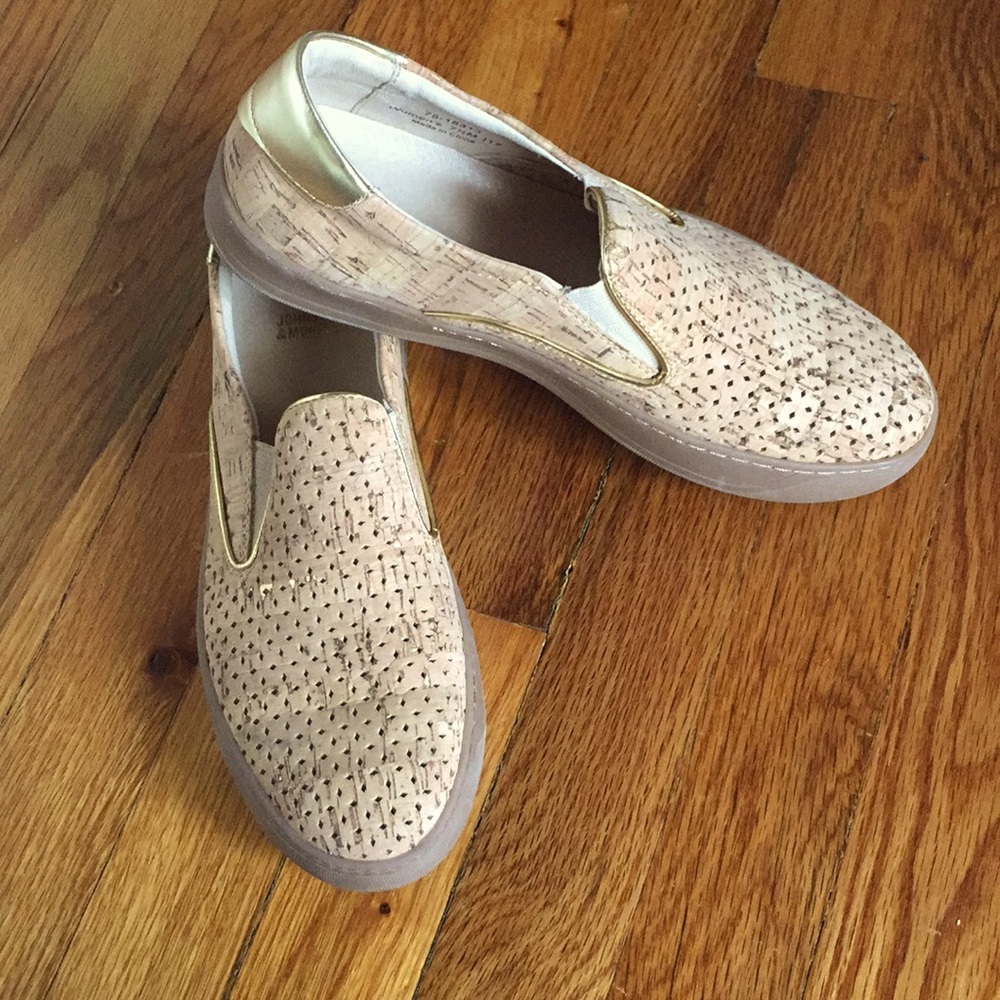 NWOT Johnston & Murphy Cork Slip-on Loafers